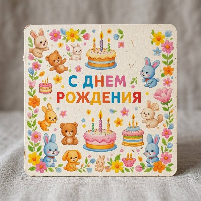 Открытка «С днем рождения»